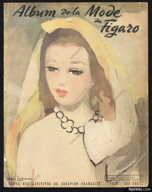 Album de la Mode du Figaro 1945 Cover, Marie Laurencin
