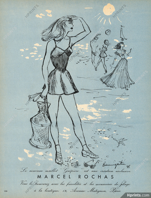 Marcel Rochas (Beachwear) 1948 Raymond Baumgartner