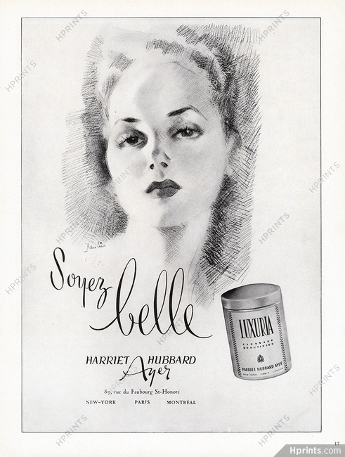 Harriet Hubbard Ayer 1947 Luxuria, Paulin