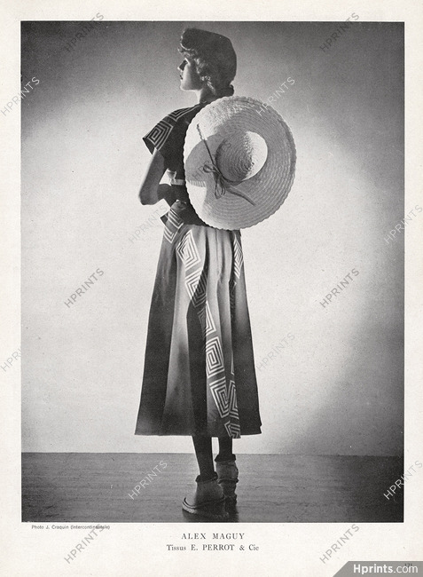 Alex Maguy (Couture) 1949 Photo Craquin