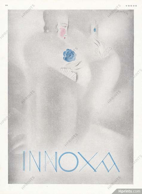 Innoxa (Cosmetics) 1929 Charles Loupot, Art Deco Style