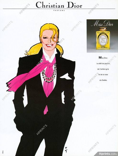 Christian Dior (Perfumes) 1981 Miss Dior, René Gruau