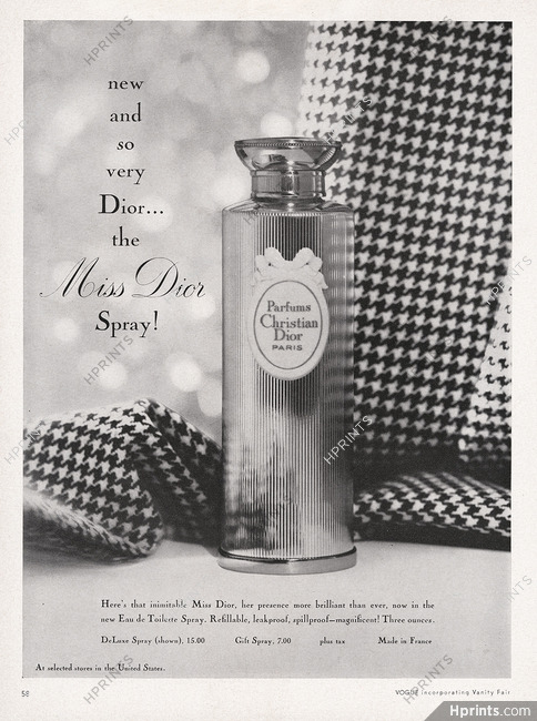 Christian Dior (Perfumes) 1961 Miss Dior Spray
