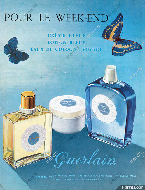 Guerlain (Perfumes) 1958 L'Heure Bleue, Pour le Week-end