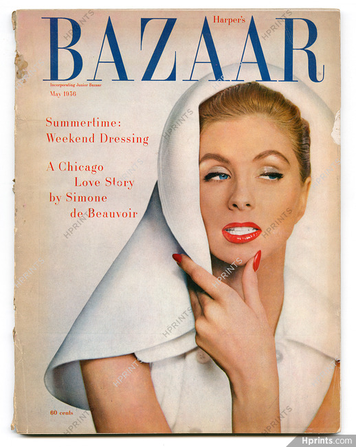 Harper's Bazaar May 1956 Cover Richard Avedon
