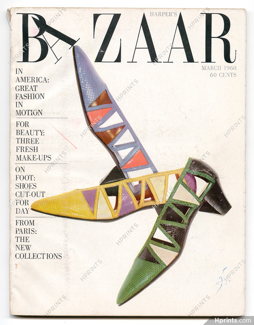 Harper's Bazaar March 1960 Cover by Hiro
