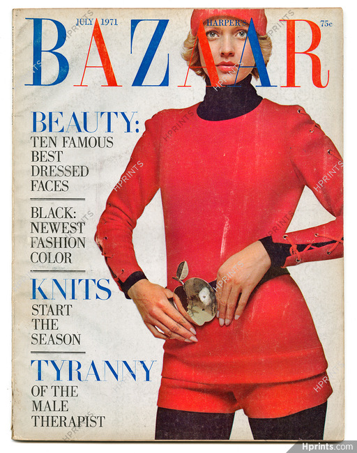 Harper's Bazaar July 1971 Cover by Hiro