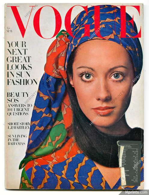 UK Vogue British Magazine May 1969 Cover David Bailey