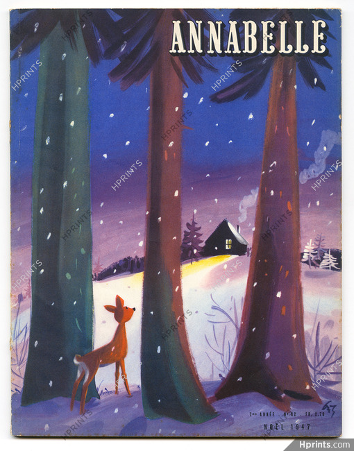 Annabelle Noël 1947 (Edition Française) Décembre, N°82, Lelong, Fath, Piguet, Grès, Zoltan Kemeny