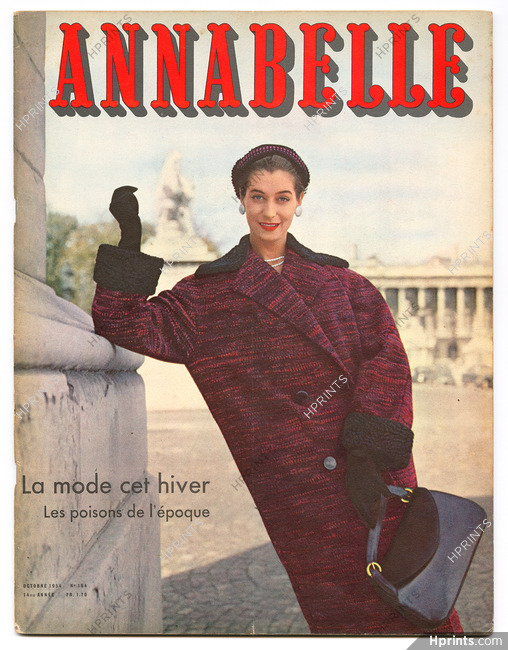 Annabelle 1954 (Edition Française) Octobre, N°164, Feldpausch & Claude St Cyr, Fath, Dior, Givenchy, Dessès, Bette Davis