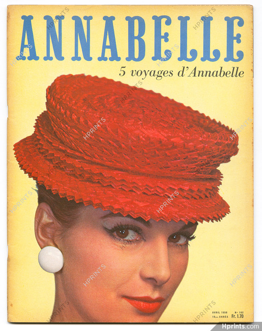 Annabelle 1956 Avril, N°182, Cover Legroux, Photo Maywald
