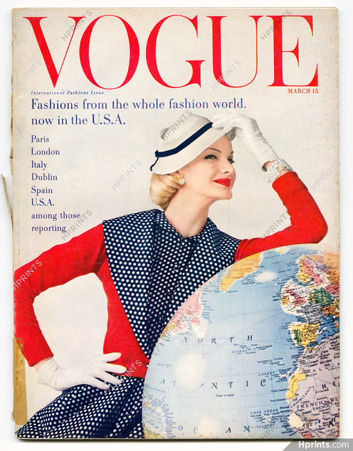 Vogue US March 15, 1955 Photo Rawlings