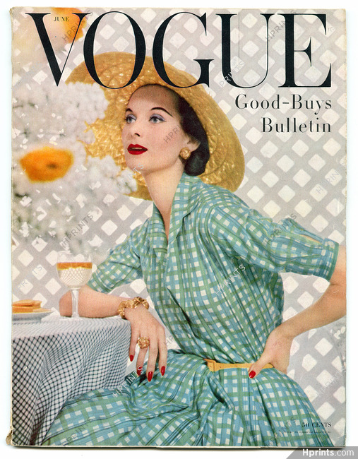 Vogue US June, 1955 Cover Penn, Photos Karen Radkai, Prigent, Dagmar... Vevean, René Bouché