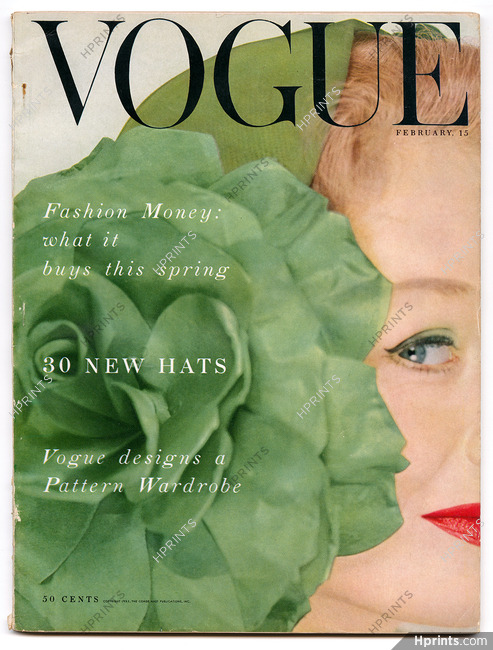 US Vogue February 15, 1953 Blumenfeld (2), Karen Radkai, Greene, Herbert Matter, Cecil Beaton, Horst...