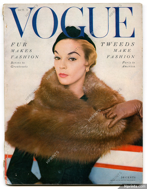 US Vogue October 1, 1953 Horst, Blumenfeld (Bryans, Dayton), Rutledge, Herbert Matter