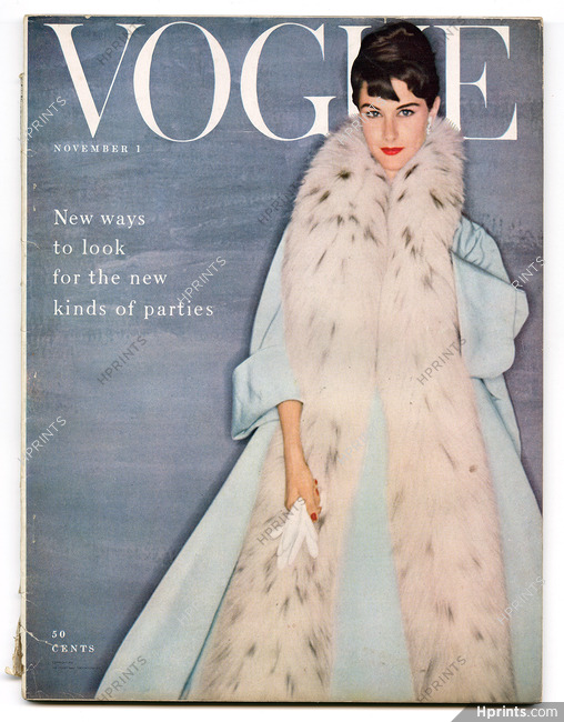 US Vogue November 1, 1954 Pierre Balmain