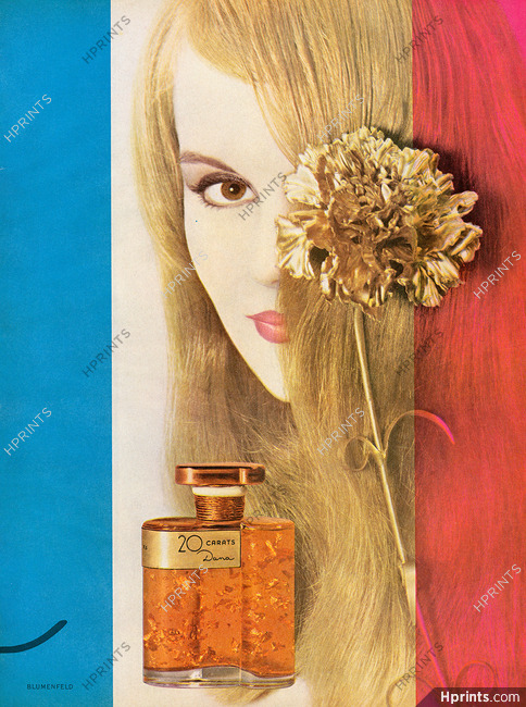 Dana (Perfumes) 1963 Photo Blumenfeld, 20 Carats