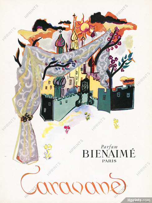 Bienaimé (Perfumes) 1947 Caravane Russian