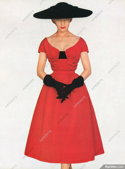 Christian Dior 1951 Summer Dress, Ducharne, Photo Pottier