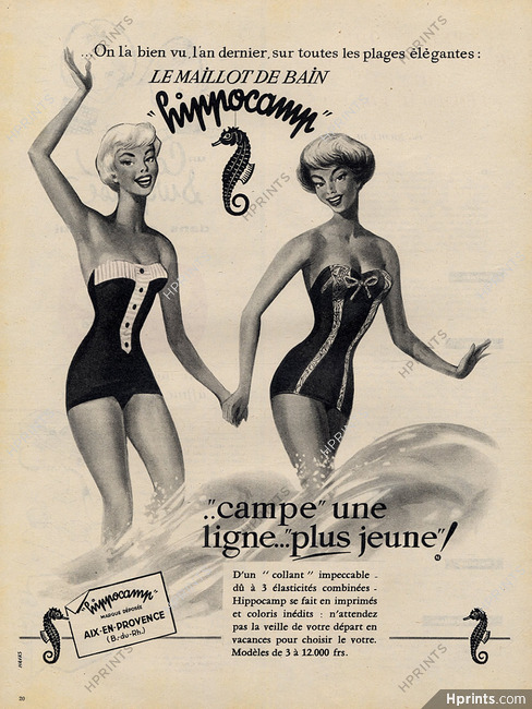Hippocamp (Swimwear) 1959 Pin-up