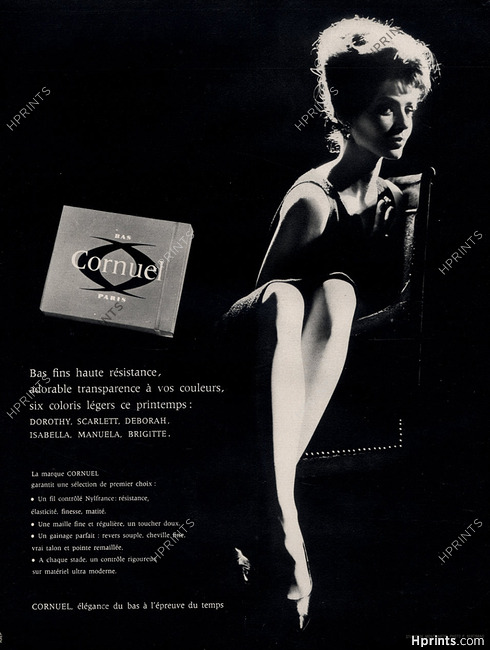 Cornuel (Stockings) 1963 Hosiery, Photo P Bertrand