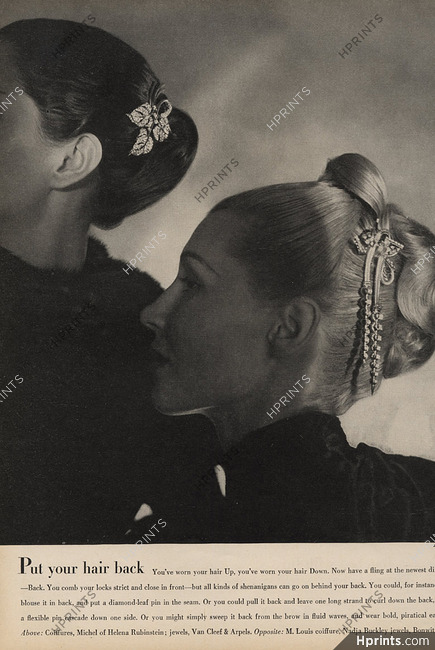Van Cleef & Arpels 1945 Hairstyle Jewels Art Deco