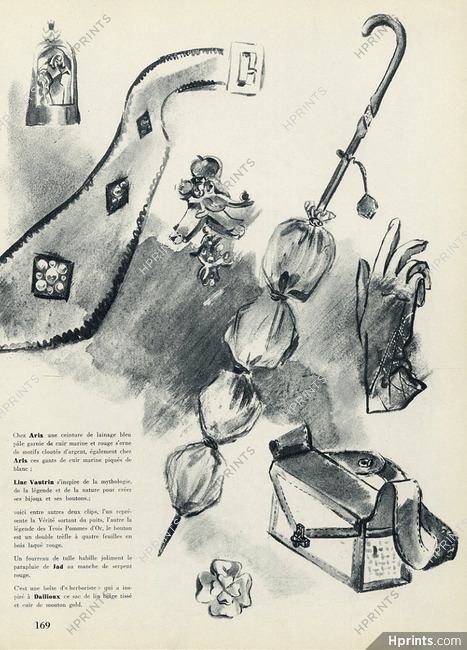 André Dallioux & Line Vautrin 1945 Handbag, Umbrella