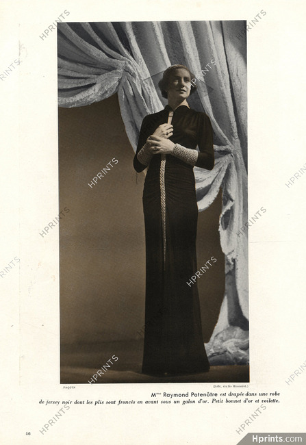 Paquin 1937 Evening Gown, Mrs Raymond Patenôtre