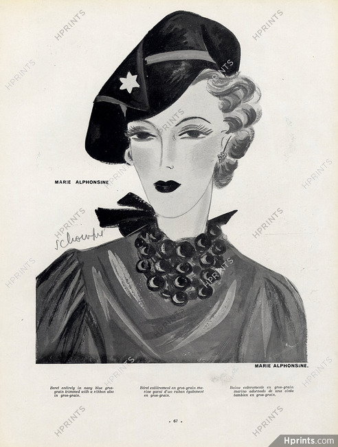 Marie Alphonsine (Millinery) 1936 Schompré