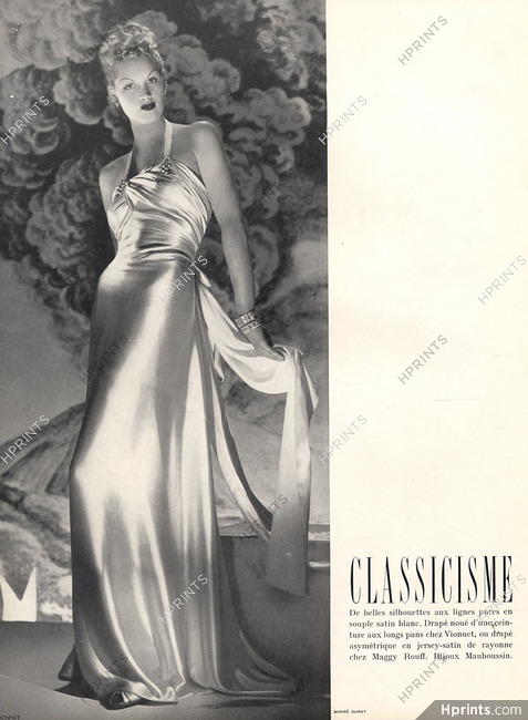 Madeleine Vionnet 1939 André Durst, Evening Gown