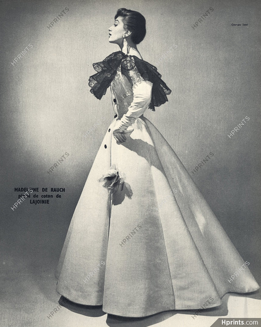 Madeleine de Rauch 1954 Georges Saad, Evening Gown, Lajoinie