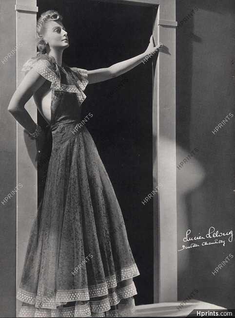 Lucien Lelong 1940 Evening Gown, Photo André Durst
