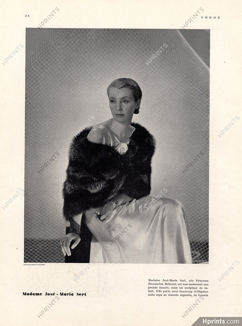 Jeanne Lanvin 1932 Mme José-Maria Sert