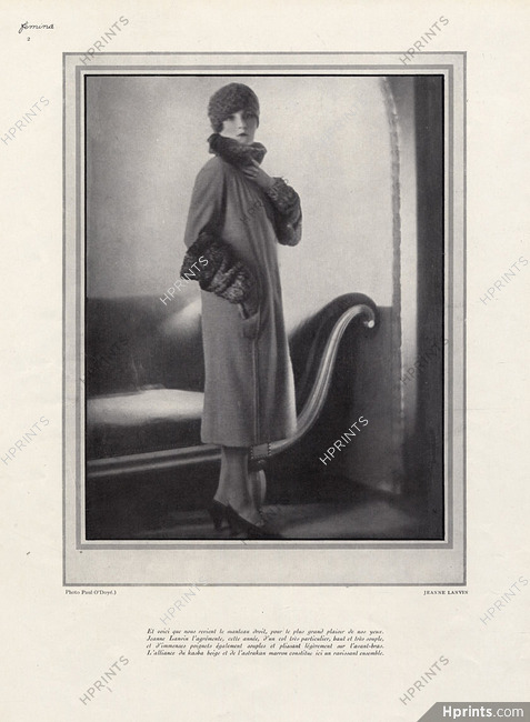Jeanne Lanvin 1926 O'Doyé