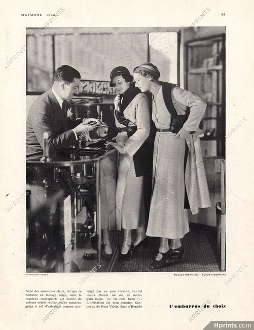 Hermès (Shop, Store) 1932 Augustabernard