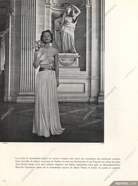 Grès 1948 Evening Dress
