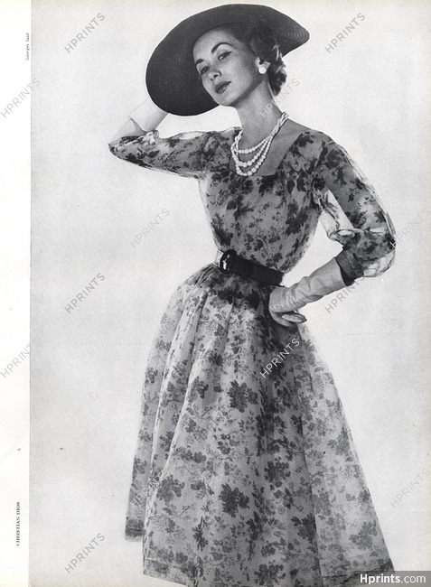 Christian Dior 1954 Georges Saad Fashion Photography