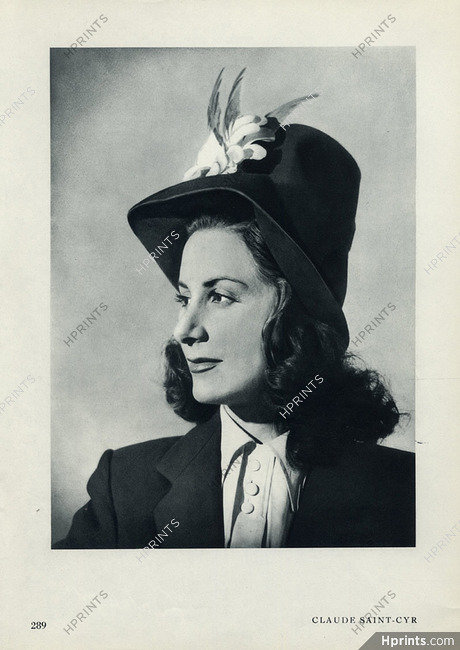 Claude Saint-Cyr 1946 Hats
