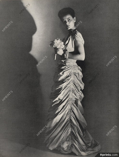 Alix (Germaine Krebs) 1946 Evening Gown, Fashion Photography