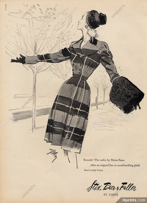 Monte-Sano (Couture) 1946 Sally Victor, Tod Draz