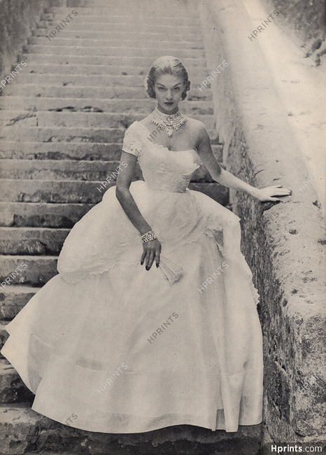 Ceil Chapman 1951 Jewels by Schreiner, Evening Gown