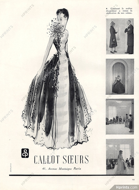 Callot Soeurs 1938 Evening Gown