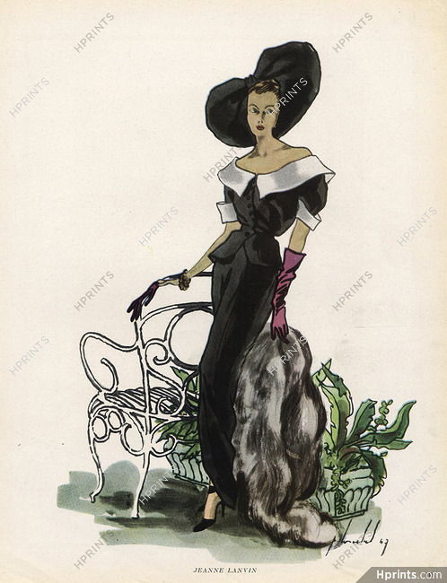 Jeanne Lanvin 1947 Evening Gown, Pierre Louchel