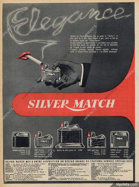 Silver Match 1956 Lighter