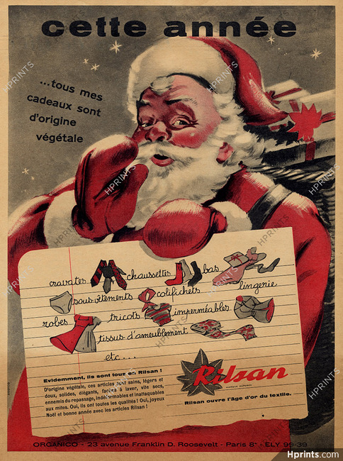 Rilsan 1957 Christmas Santa