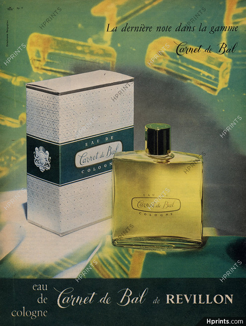 Revillon (Perfumes) 1959 Carnet de Bal