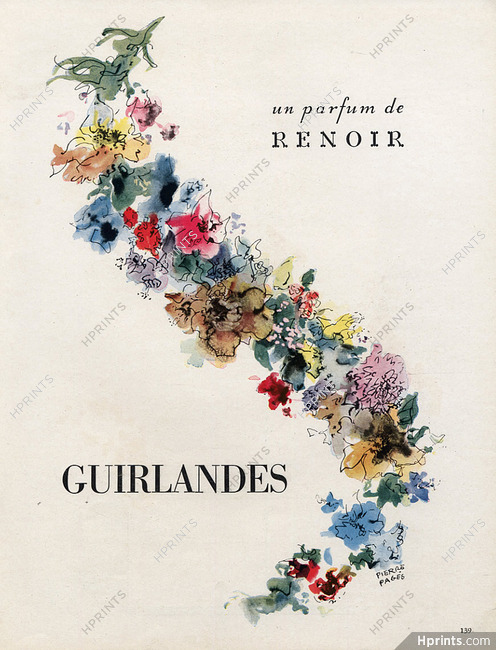 Renoir (Perfumes) 1945 Guirlandes, Pierre Pagès