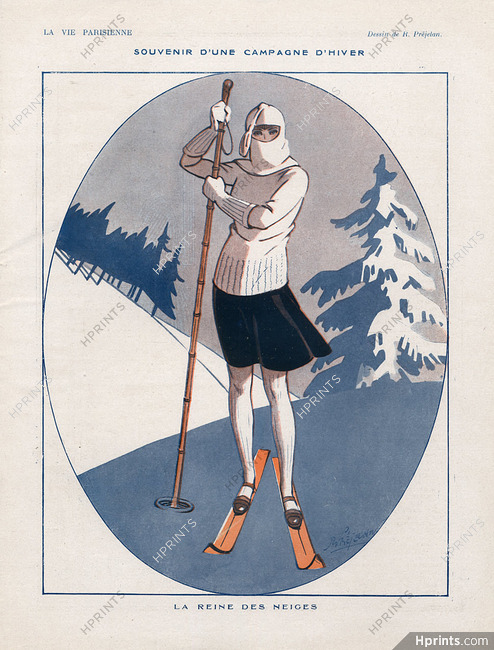 Préjelan 1919 La Reine des Neiges, Ski