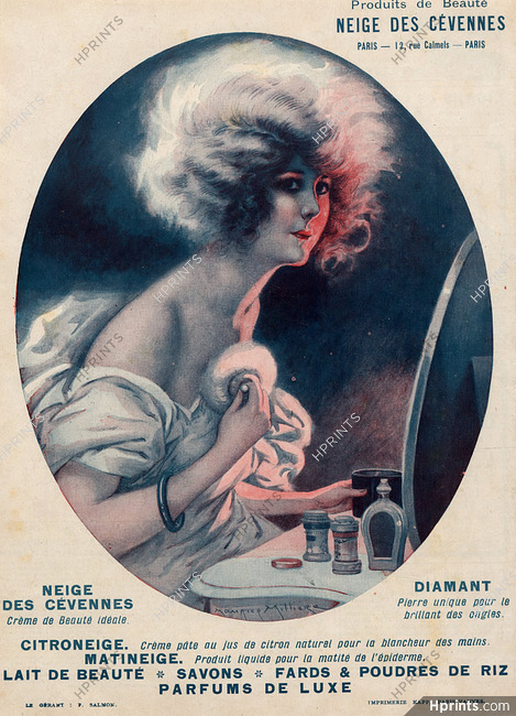 Neige des Cévennes (Cosmetics) 1925 Maurice Millière Making-up