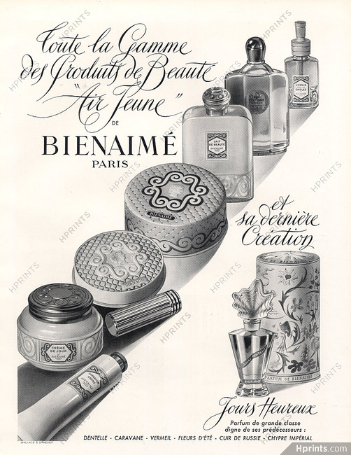 Bienaimé (Cosmetics) 1950 Air Jeune